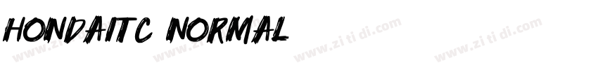 hondaitc normal字体转换